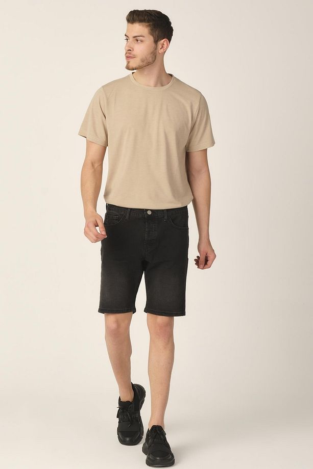 Erkek Regular Fit Jean Şort (21-cmlsrt) - 2