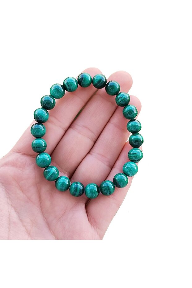 Genuine Natural Stone Malachite Stone Unisex Bracelet
