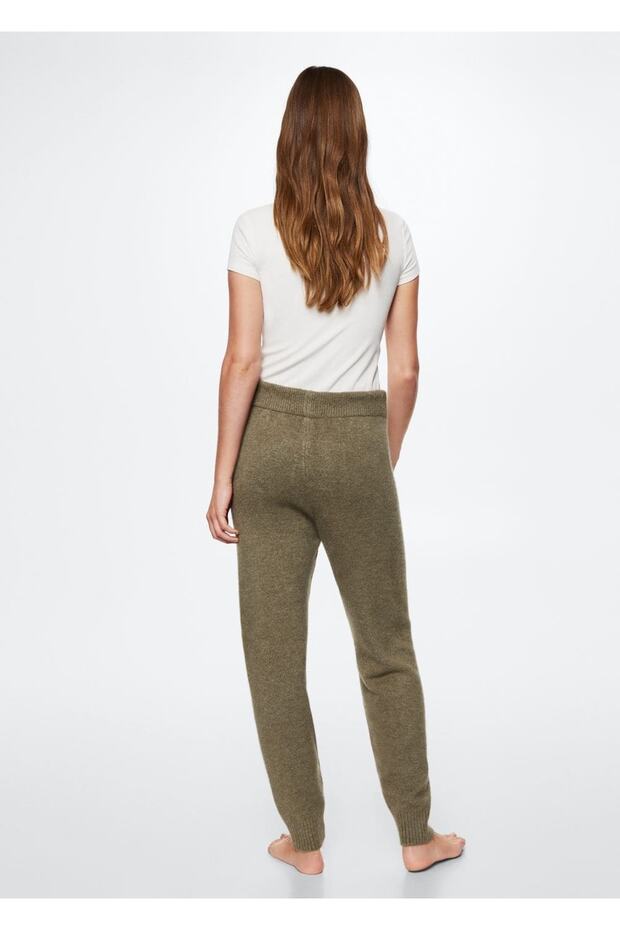 Gerade geschnittene Strickhose - 4