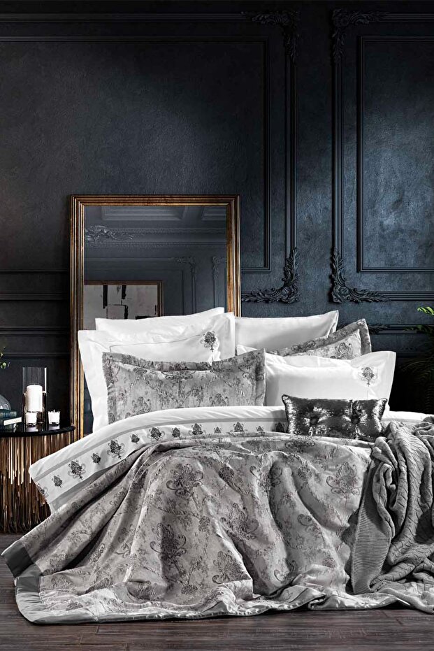 Evona 3'lü Set Gri - 1