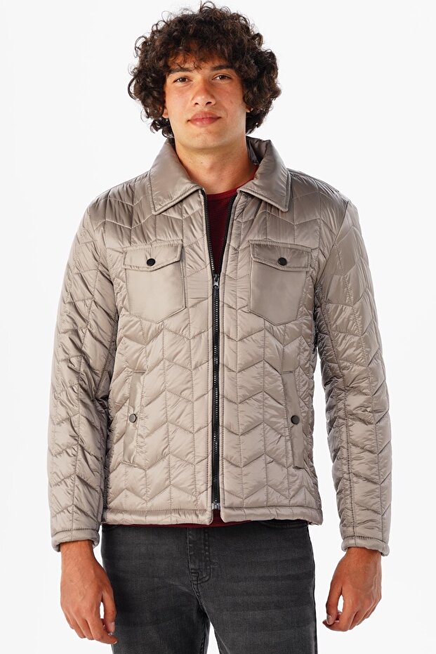 Slim Kalıp Kapitone Mont - 1