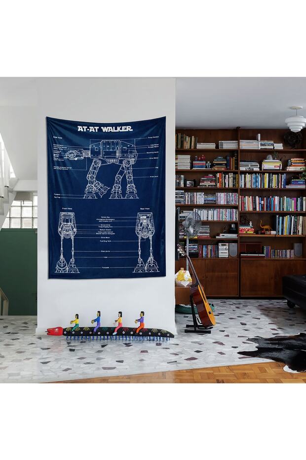 At- At Walker- Star Wars Duvar Örtüsü- Navyblue - 3