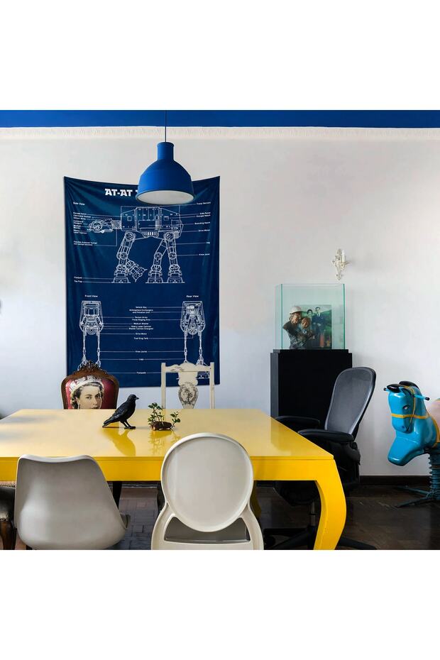 At- At Walker- Star Wars Duvar Örtüsü- Navyblue - 4