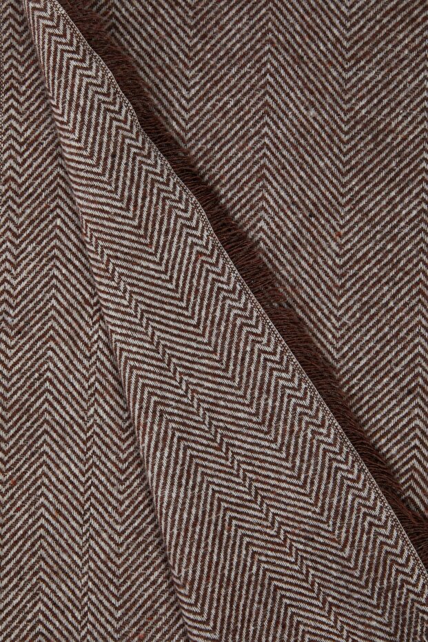 Brązowy miękki szalik damski z fakturą TWOAW22AT0039 - 10