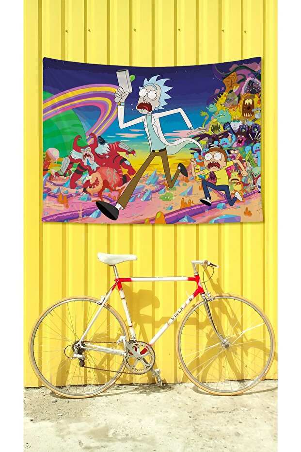Rick And Morty Duvar Örtüsü - 100 Cm X 135 Cm - 1
