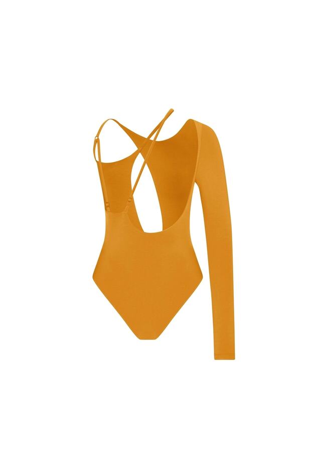 Kadın Hardal Cecılıa Bodysuıt - 5