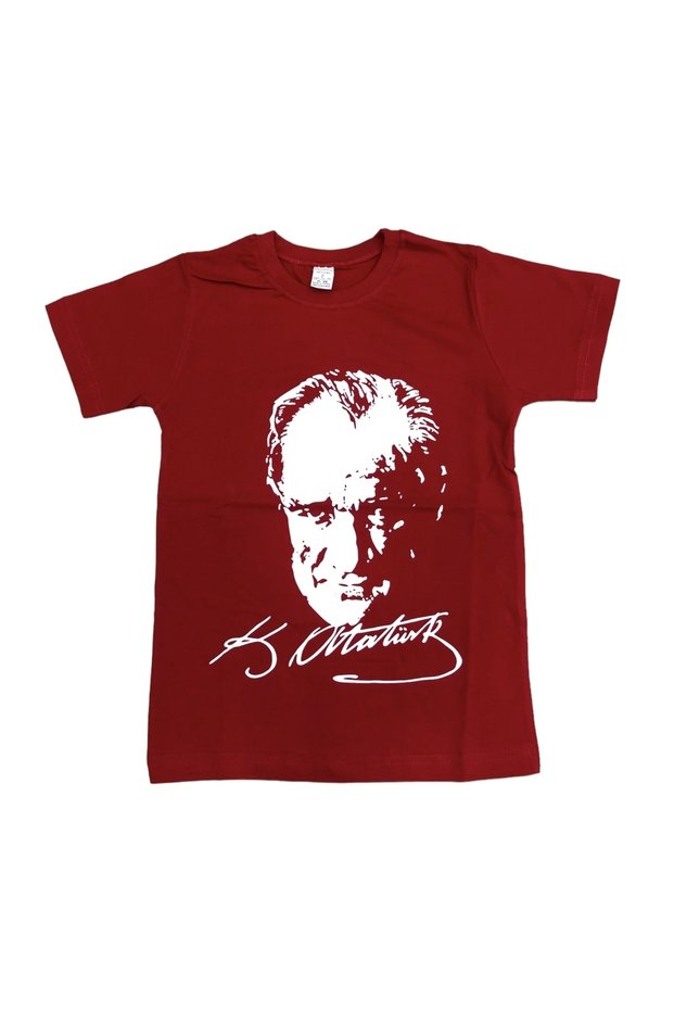 Atatürk Short Sleeve Combed Cotton Super T-Shirt 23 April 29 October Atatürk 10 November