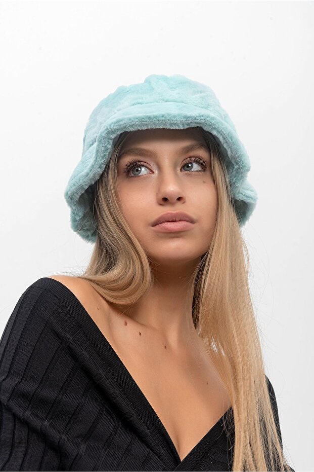 التعادل صبغ نمط أفخم النعناع الأخضر قبعة دلو - 6