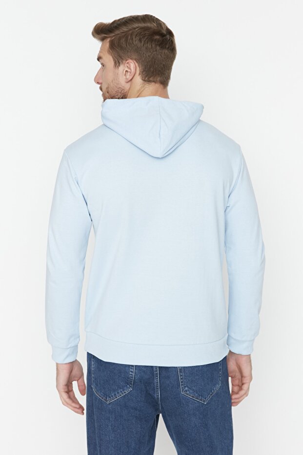 Mavi Regular/Normal Kesim Kapüşonlu Uzun Kollu Sweatshirt TMNAW20SW0162 - 5