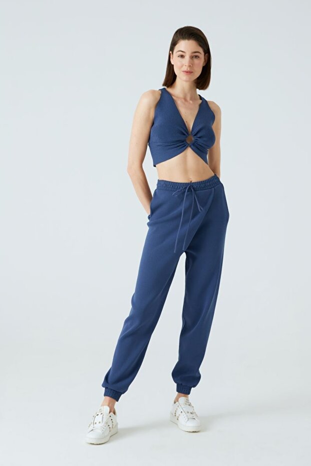 Elastik Paça Detaylı Jogger Pantolon - 1