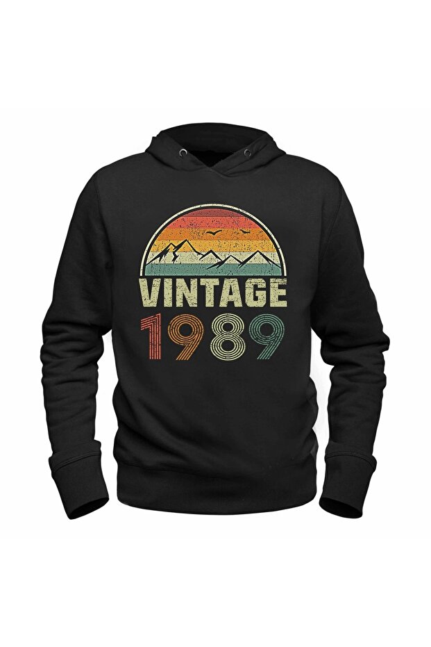 سويت شيرت أسود عتيق 1989