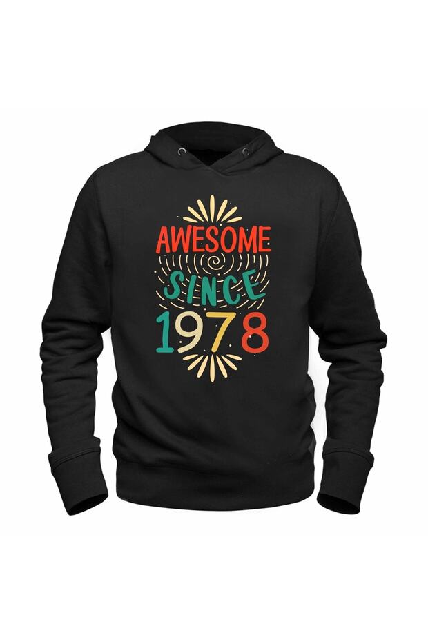 سويت شيرت أسود رائع لعام 1978