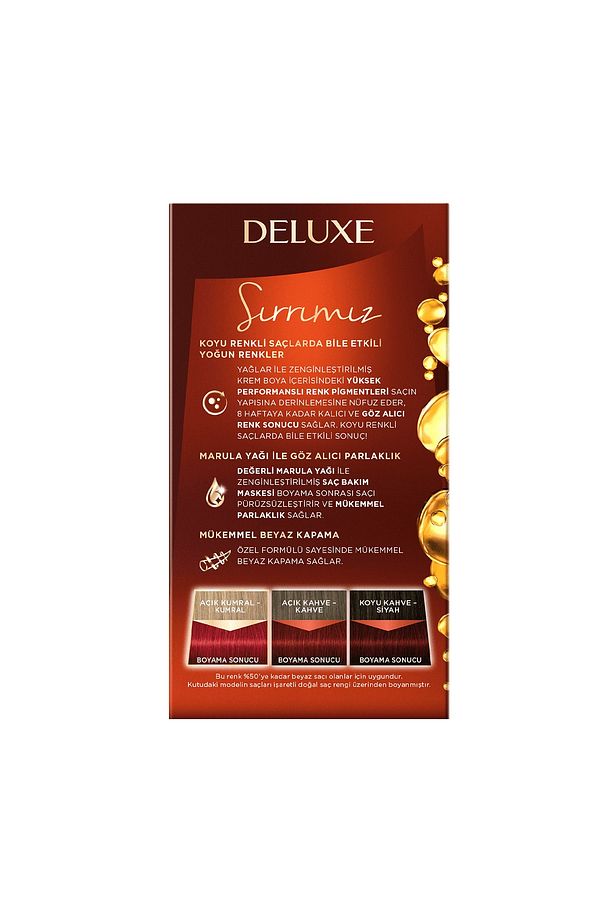 Deluxe Yoğun Renkler Saç Boyası 7-887 Ateş Kızılı - 2