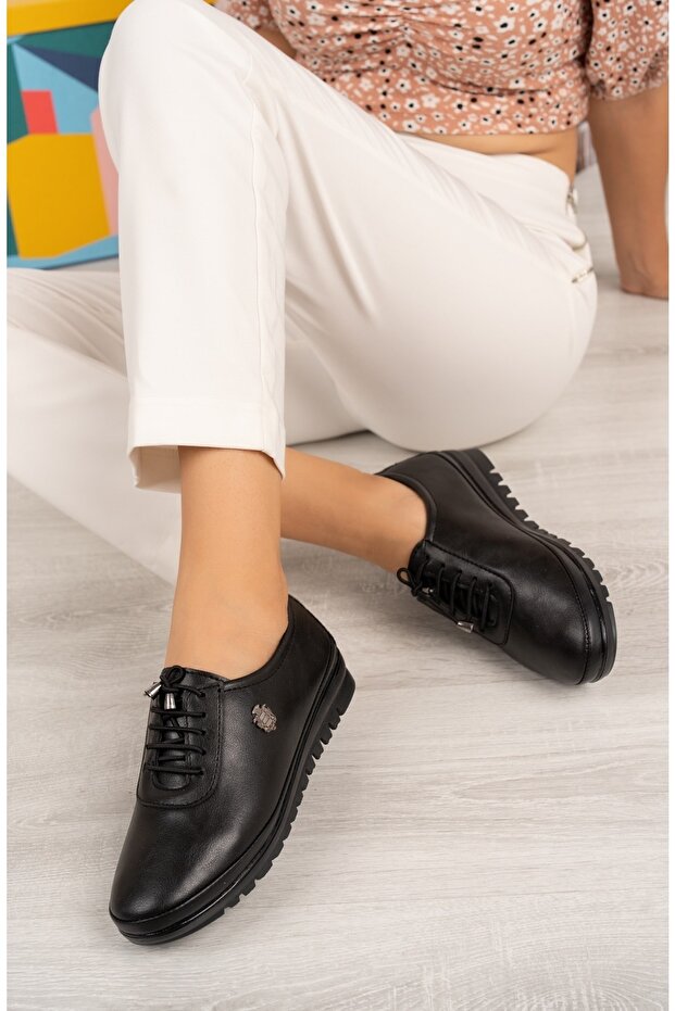 Non-Slip Sole Black Orthopedic Bootie