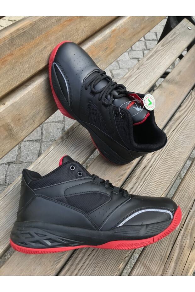 27722 Black-white Color Basketball Sports Shoes Suitable for Daily Use.