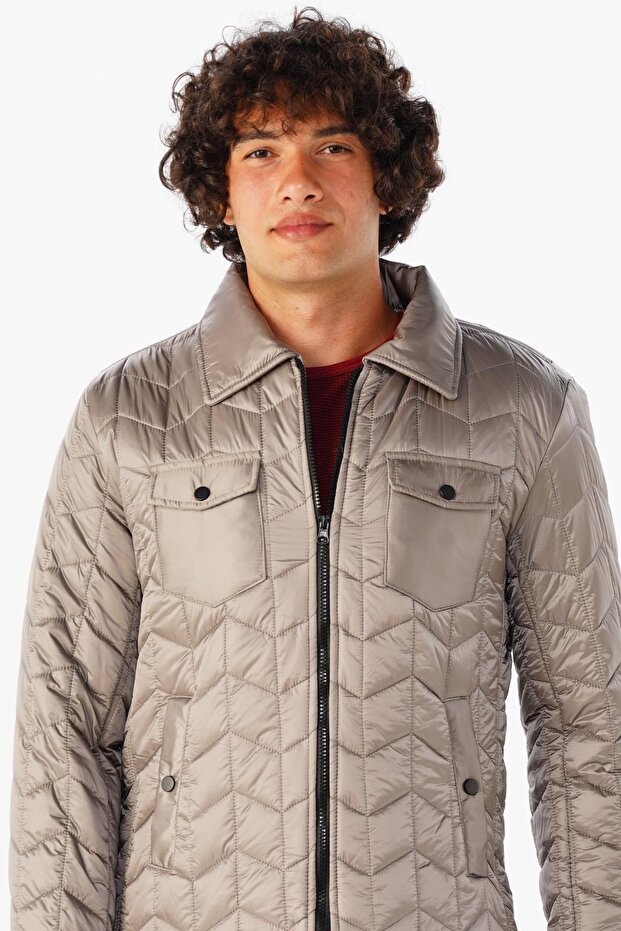 Slim Kalıp Kapitone Mont - 3