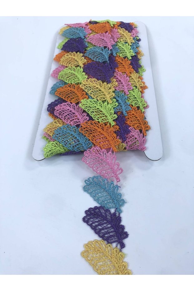 Colorful Leaf Pattern Decorative Ribbon – Special Design, Accessory, Quality Production, Eye-Catching Style
