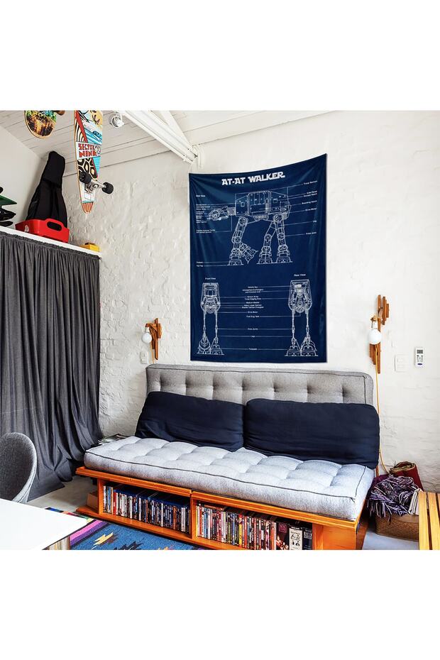 At- At Walker- Star Wars Duvar Örtüsü- Navyblue - 2