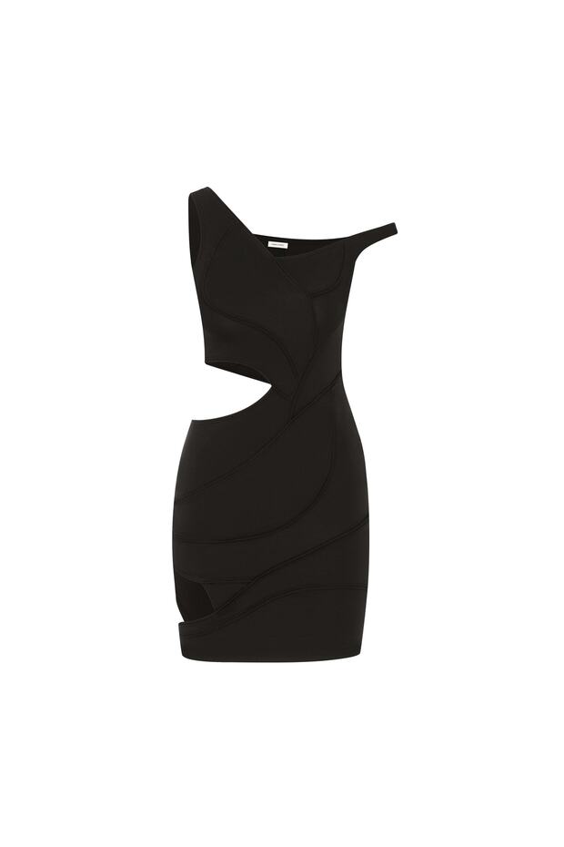 Kadın Siyah Arya Elbise - 4