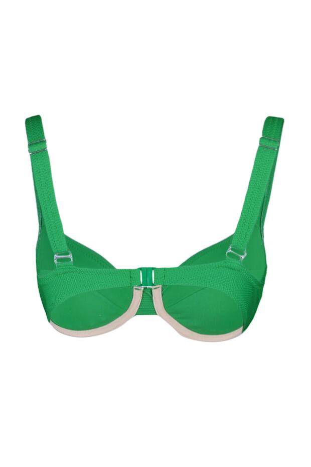 Yeşil Balenli Dokulu Bikini Üstü TBESS23BU00066 - 10