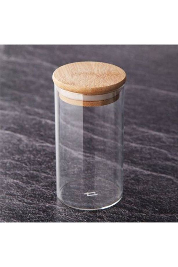 Kavanoz Bambu Kapaklı Mini 100ml 3lü - 1