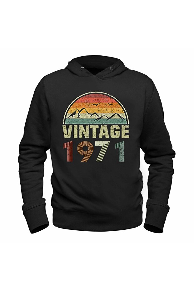 سويت شيرت أسود عتيق 1971