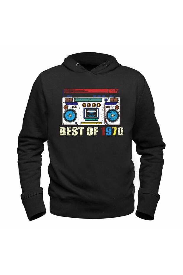 Vintage 1971 Best Of Tape Black Sweatshirt