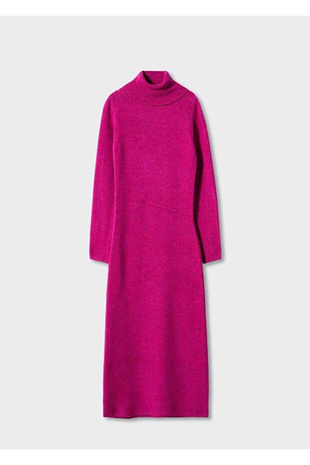 Balıkçı Yakalı Örgü Elbise - 3