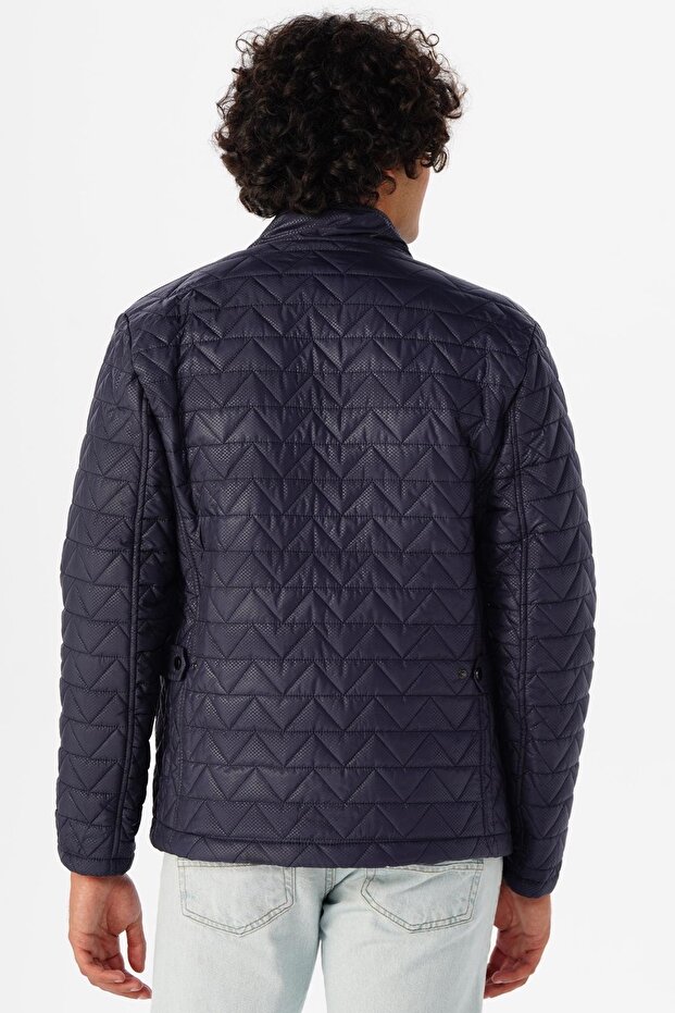 Slim Kalıp Kapitone Mont - 5