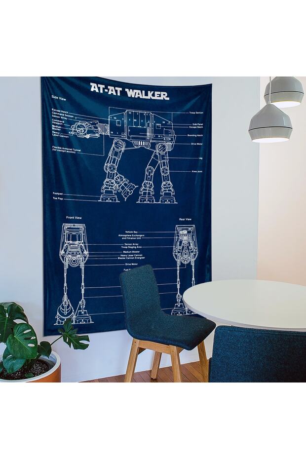 At- At Walker- Star Wars Duvar Örtüsü- Navyblue - 1