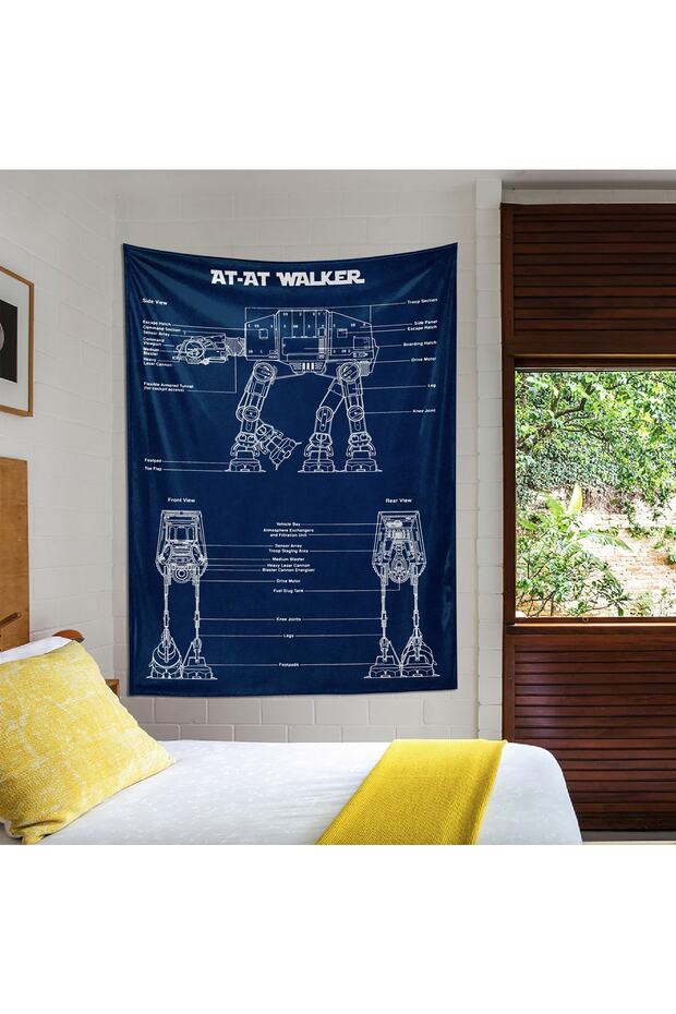 At- At Walker- Star Wars Duvar Örtüsü- Navyblue - 5