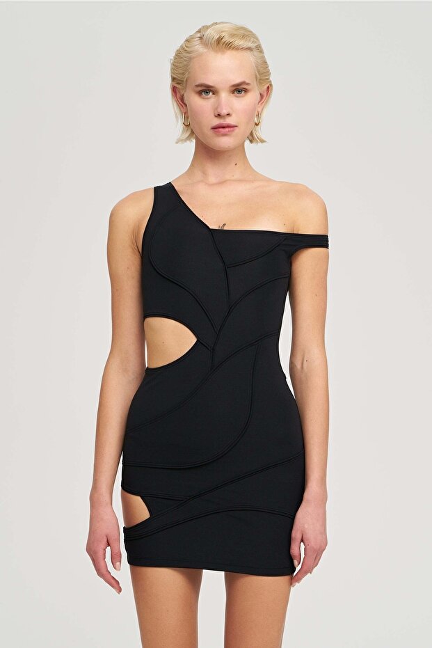 Kadın Siyah Arya Elbise - 1