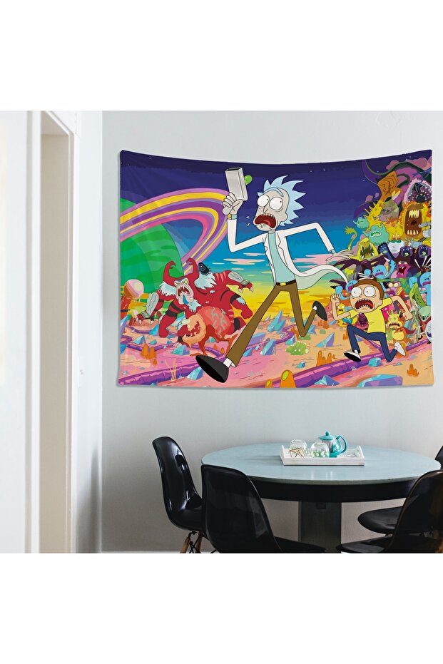 Rick And Morty Duvar Örtüsü - 100 Cm X 135 Cm - 2