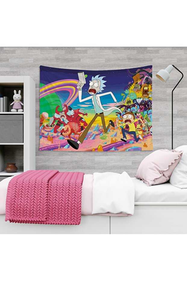 Rick And Morty Duvar Örtüsü - 100 Cm X 135 Cm - 3
