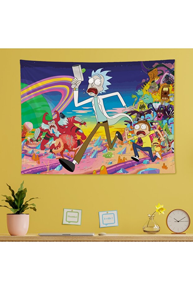 Rick And Morty Duvar Örtüsü - 100 Cm X 135 Cm - 5