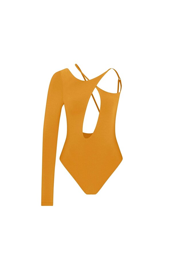 Kadın Hardal Cecılıa Bodysuıt - 4