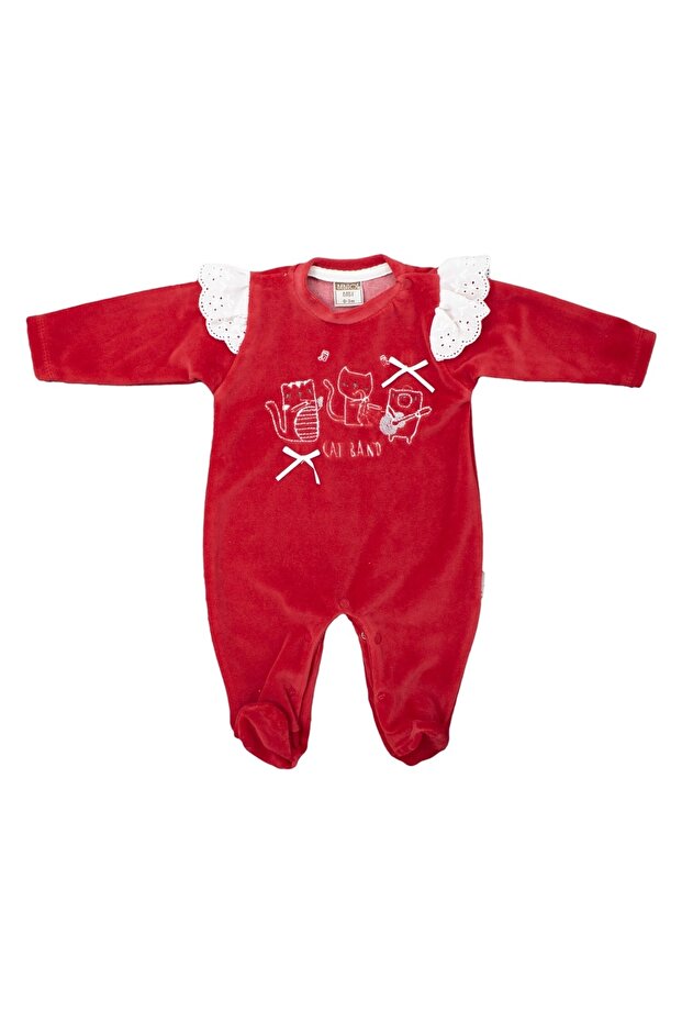 Kadife Bebek Tulumu 70146 - 1