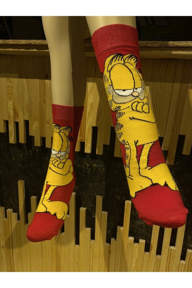 جوارب بمقبس ملونة ذات طابع منقوش ck22 - 3