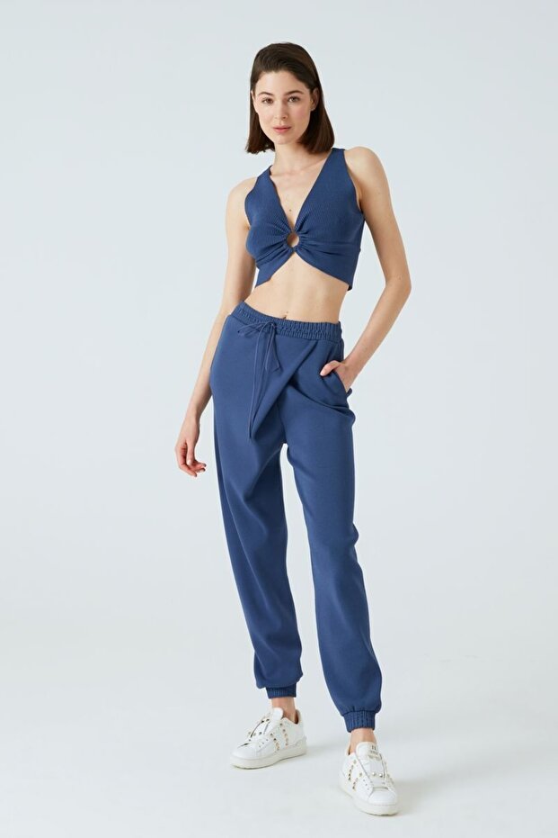 Elastik Paça Detaylı Jogger Pantolon - 3