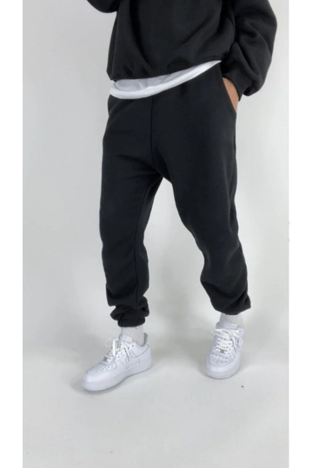 Solid Color Jogger Leg Sweatpants