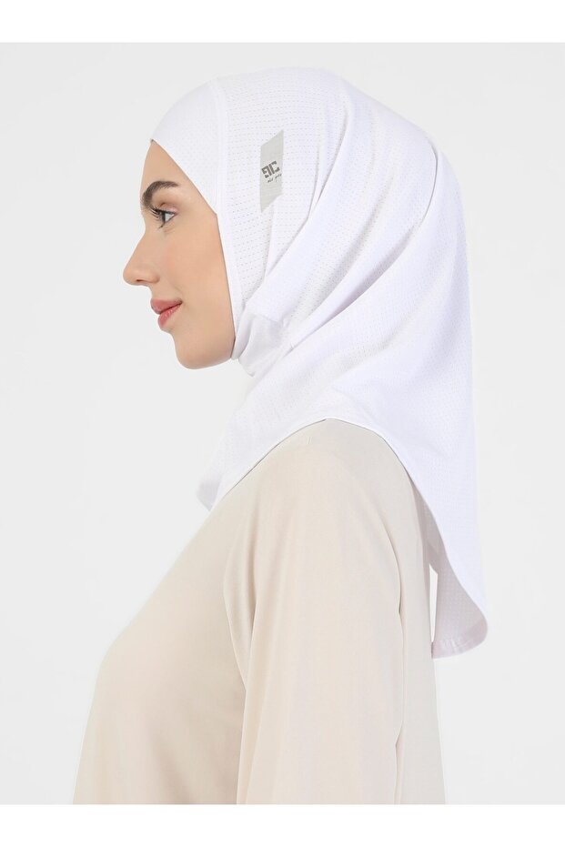 Eșarfă Pro Hijab - 02 Albă - - 3