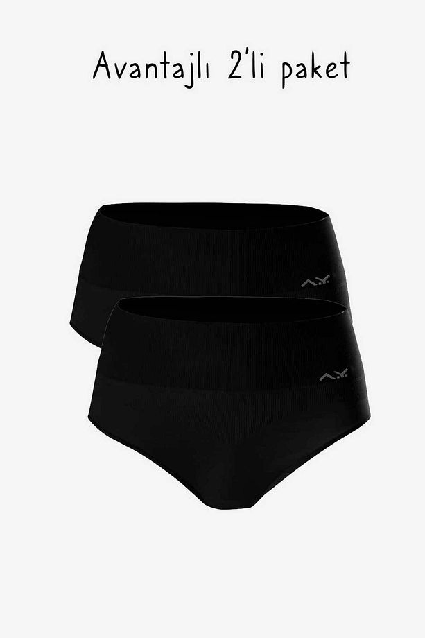 01 Siyah Külot Korse 2'li Paket - 1