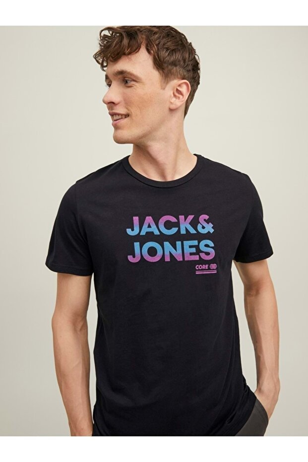 Printed Crew Neck T-shirt Jcoseth Tee Ss Crew Neck Ln 12210868