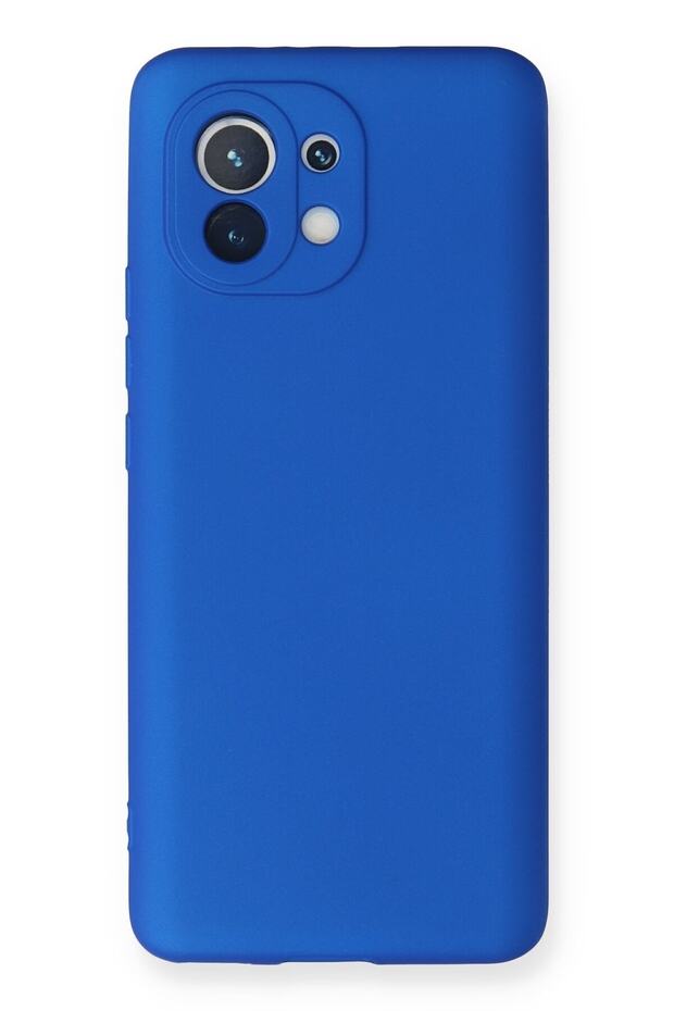 Compatible Case for Xiaomi Mi 11 Soft Colorful Flexible Premium Rubber Silicone - Blue