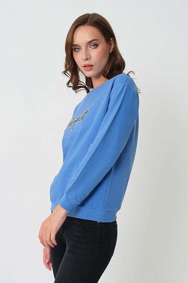 Taş Baskılı Sweatshirt - 8
