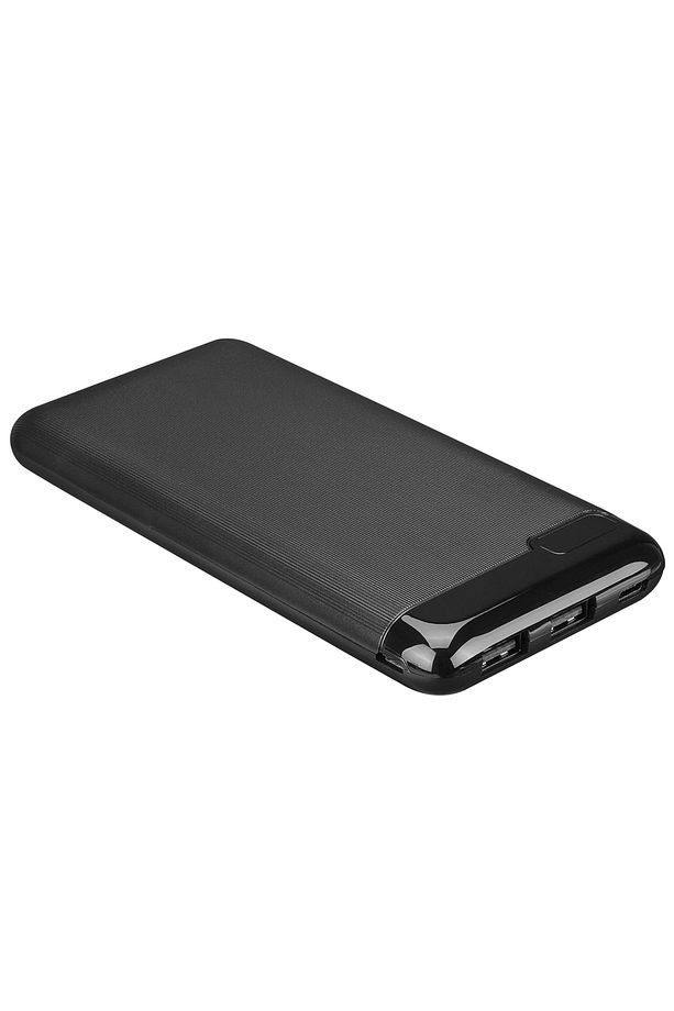 Ip-k11 10000mah 2-usb+micro+type-c Siyah Lcd Ekranlı Taşınabilir Pil Şarj Cihazı Powerbank - 4
