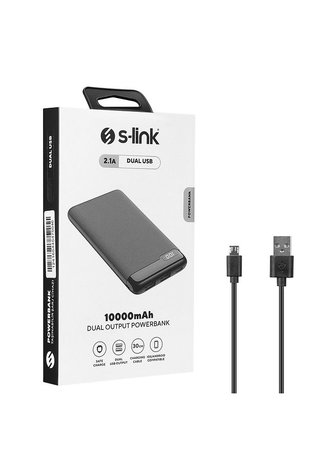 Ip-k11 10000mah 2-usb+micro+type-c Siyah Lcd Ekranlı Taşınabilir Pil Şarj Cihazı Powerbank - 6