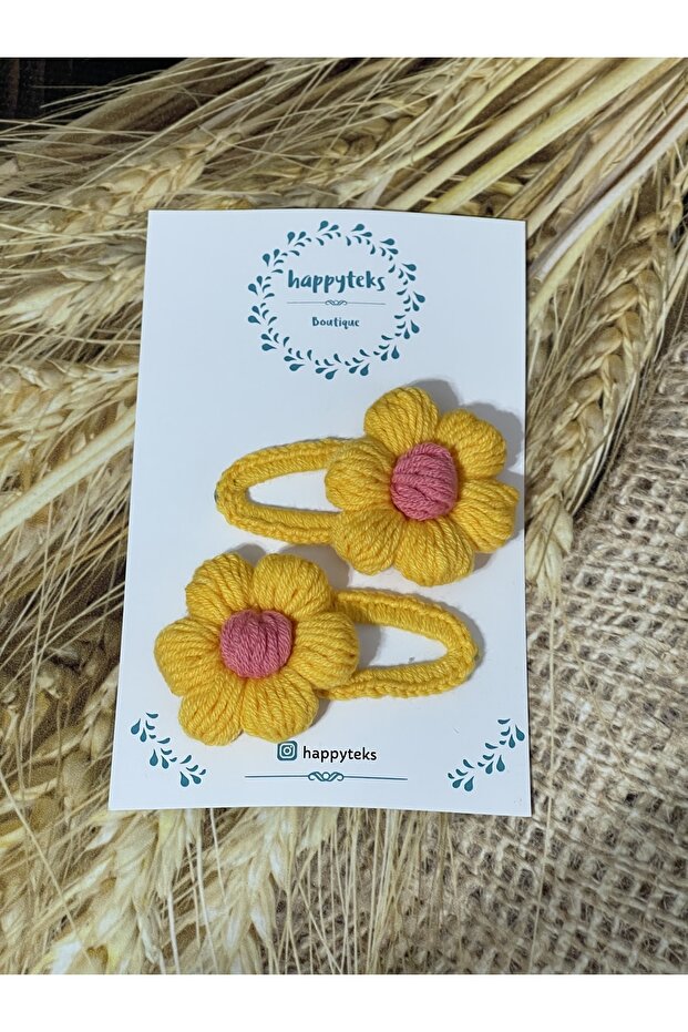 Handmade Yellow Daisy Snap Bit Buckle