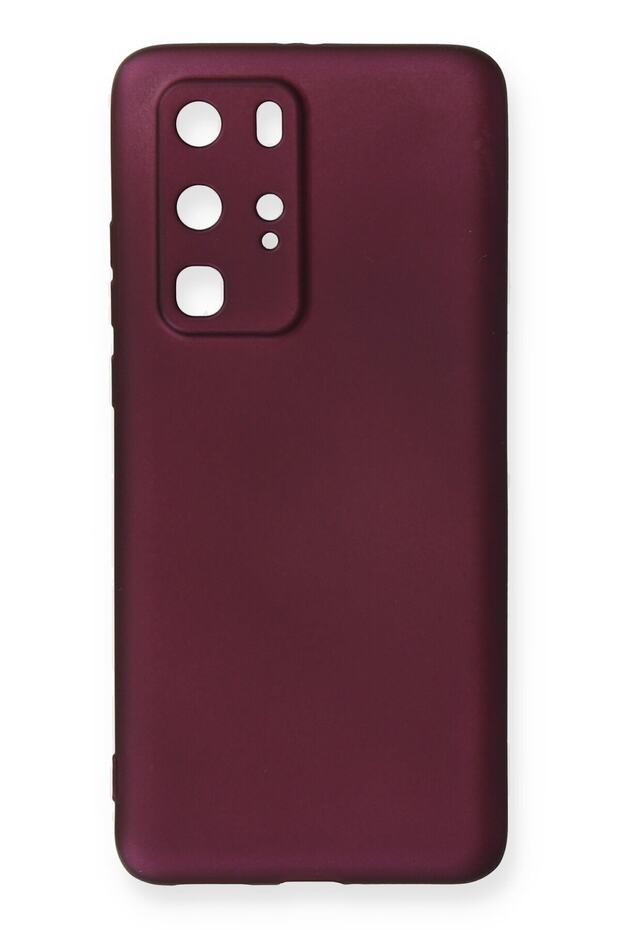 Compatible Case for Huawei P40 Pro Soft Colorful Flexible Premium Rubber Silicone - Plum