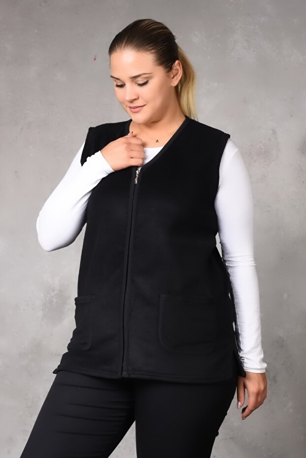 Zippered Fleece Vest